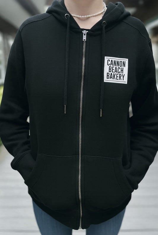 Black Zip-Up Hoodie